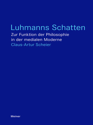 cover image of Luhmanns Schatten